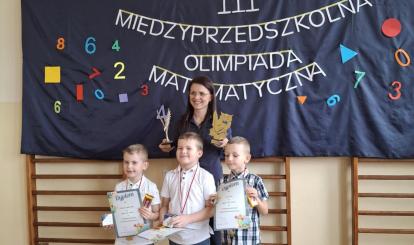 III Międzyprzedszkolna Olimpiada Matematyczna  ,, Pod Jarzębinką''