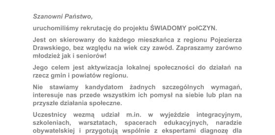 Projekt ŚWIADOMY połCZYN