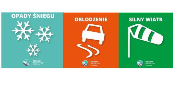 OSTRZEŻENIE METEOROLOGICZNE 03.01.2025 R.- 04.01.2025 R.