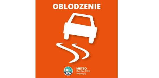 OSTRZEŻENIE METEOROLOGICZNE 07.01.2025 R- 08.01.2025 R.