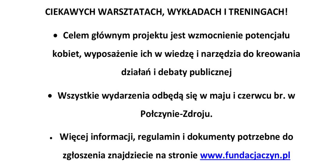 INFORMACJA O REKRUTACJI